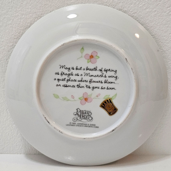Precious Moments Months of the Year Plates - May - Picture 7 of 12